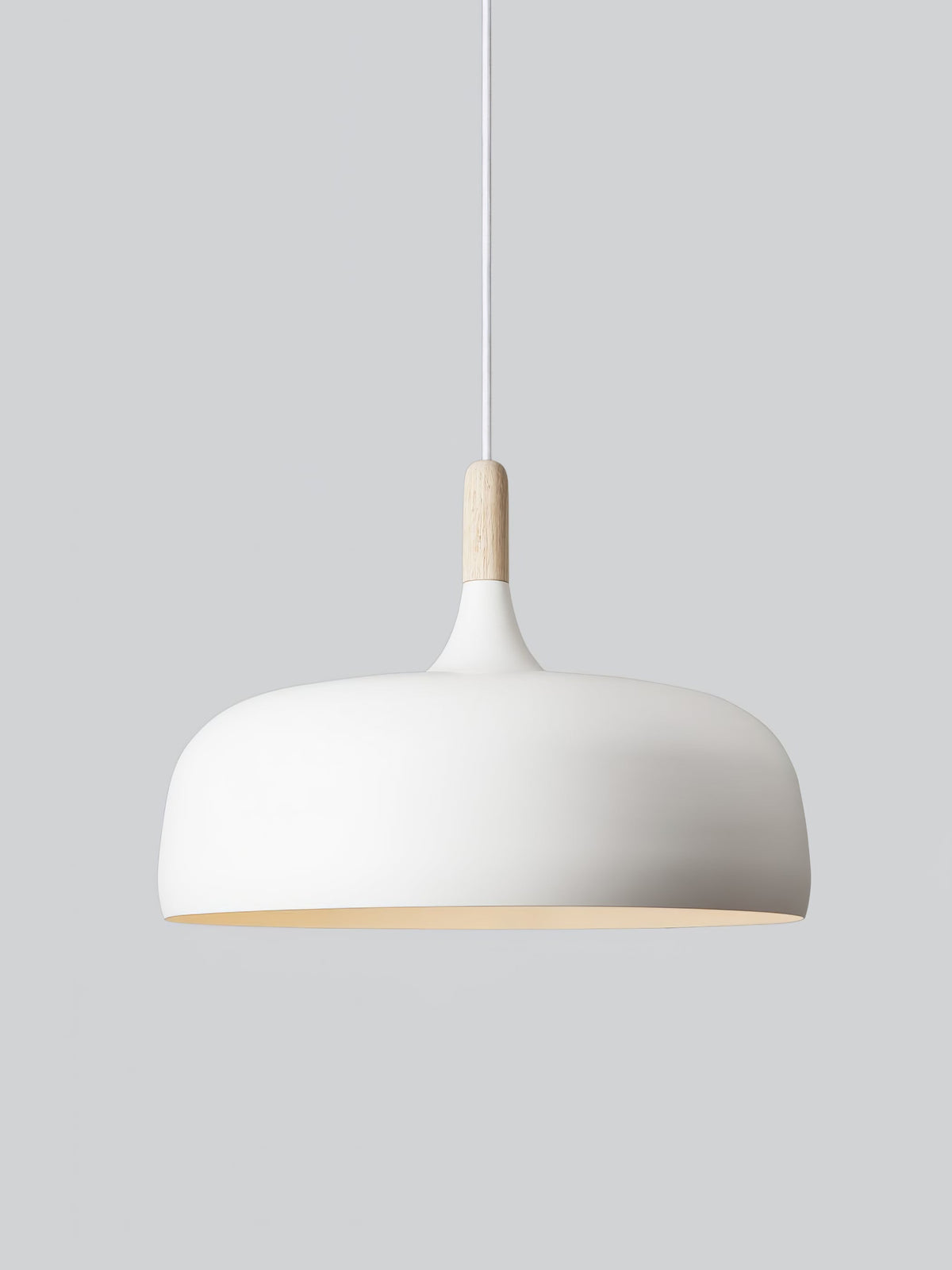 Sylivenne lámpara colgante pantalla blanca madera