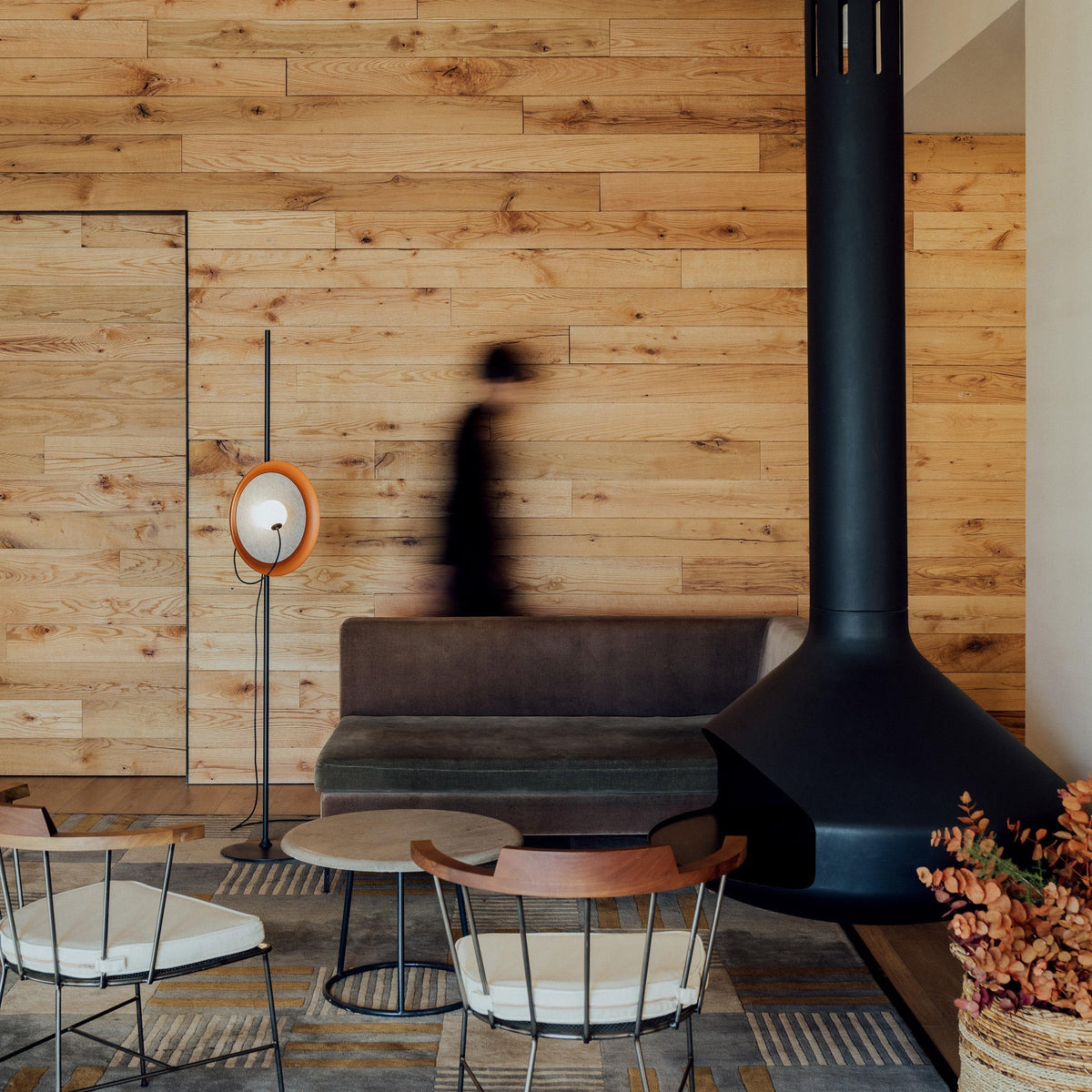 Acoustic lámpara de pie