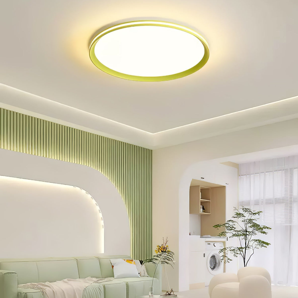 Avtheira lámpara de techo moderna minimalista circular con LED