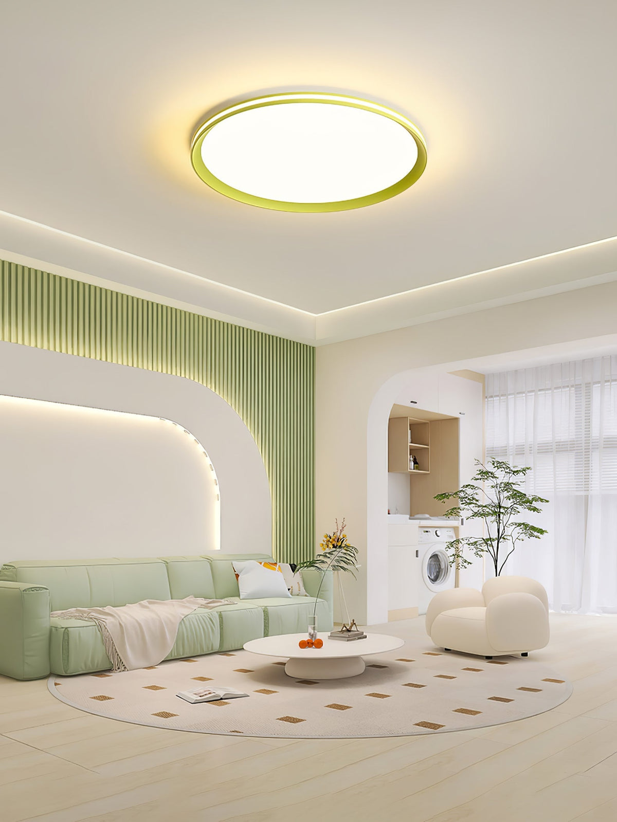 Avtheira lámpara de techo moderna minimalista circular con LED