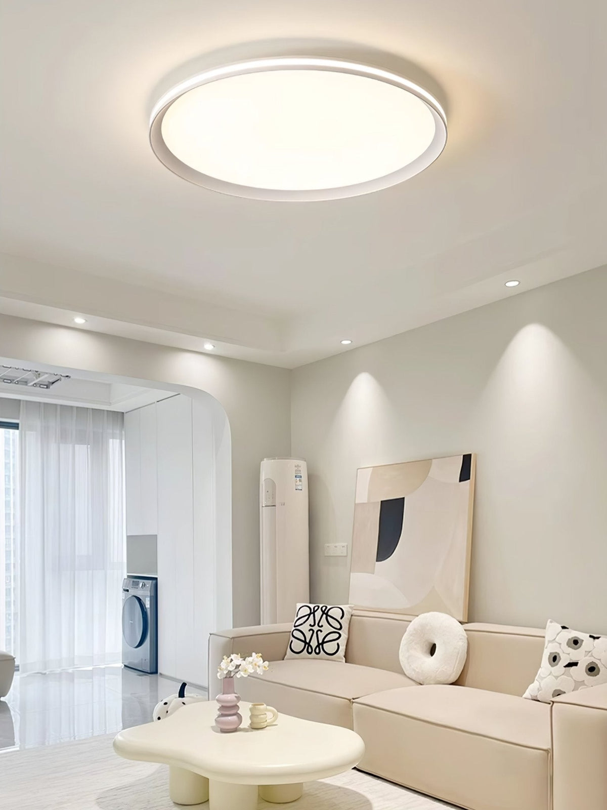 Avtheira lámpara de techo moderna minimalista circular con LED