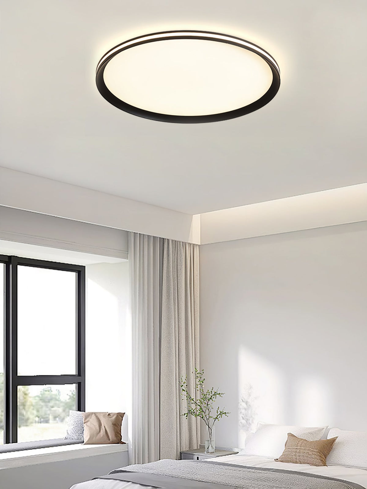 Avtheira lámpara de techo moderna minimalista circular con LED