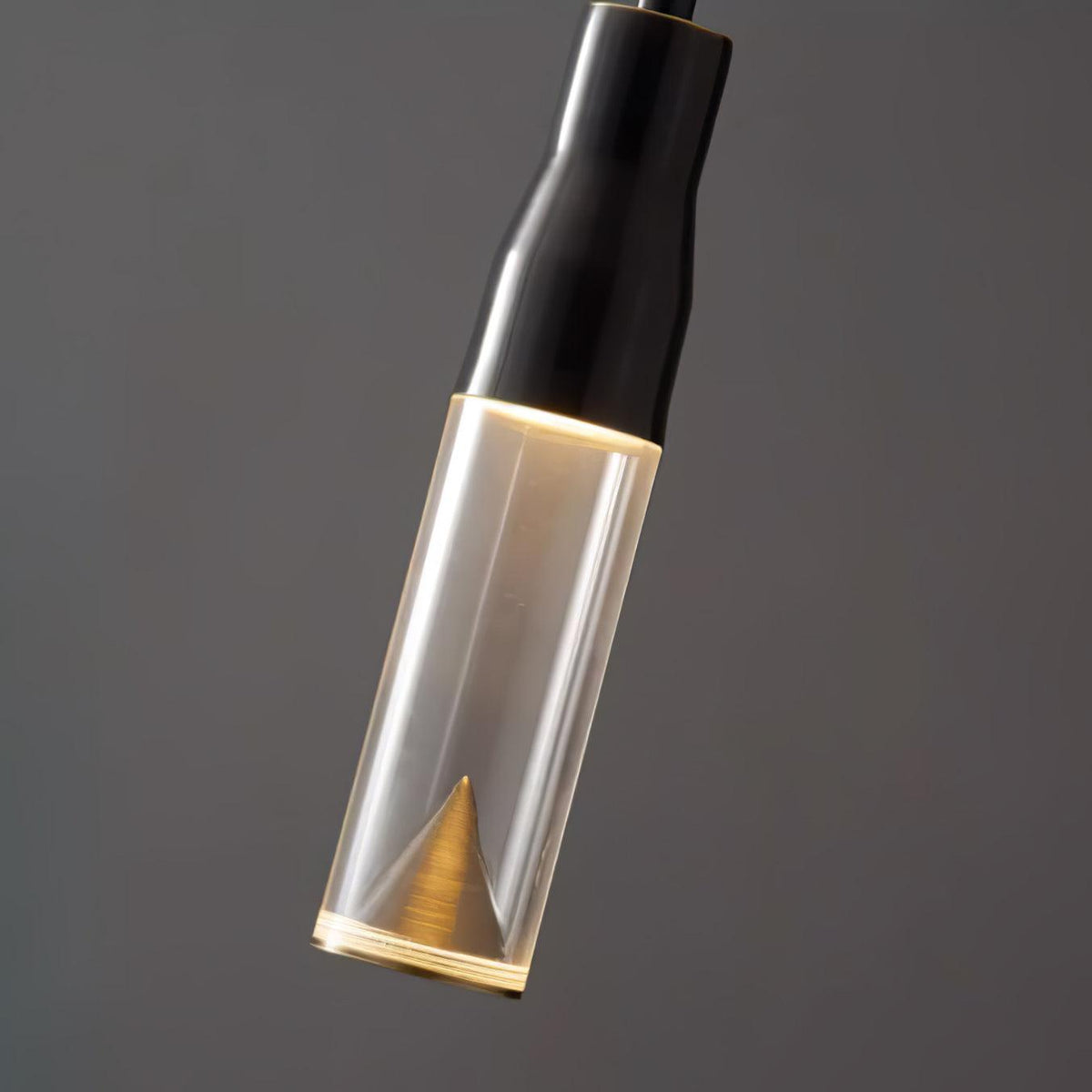 Lominex lámpara colgante con placa de acrílico, acabado cromo y estilo moderno