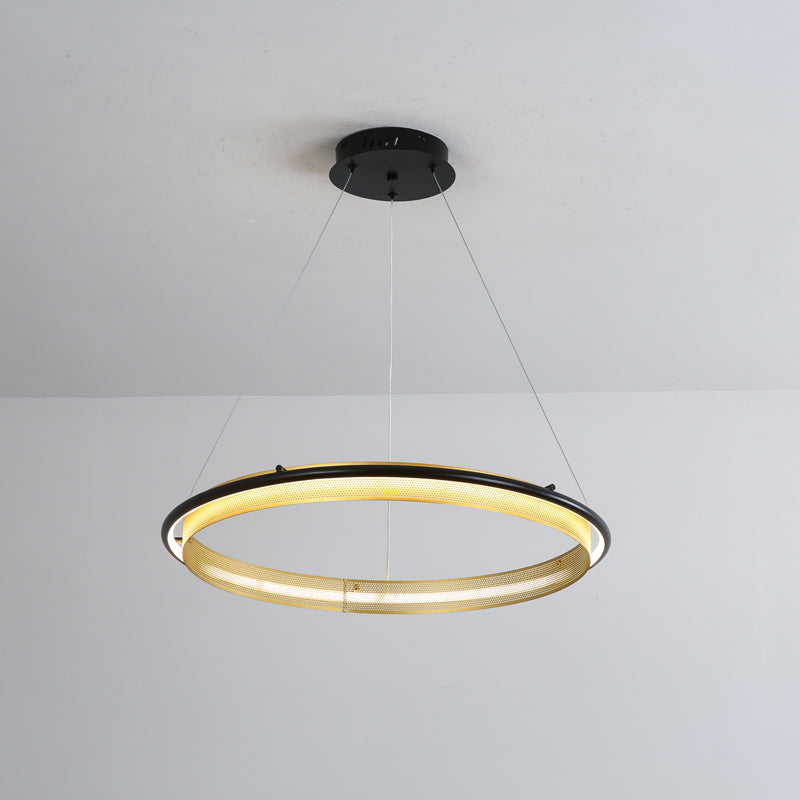 Erveliel lámpara de araña moderna minimalista LED redonda
