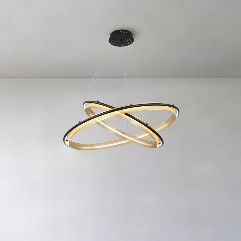 Erveliel lámpara de araña moderna minimalista LED redonda
