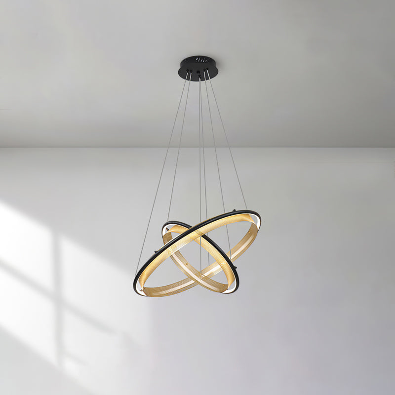 Erveliel lámpara de araña moderna minimalista LED redonda