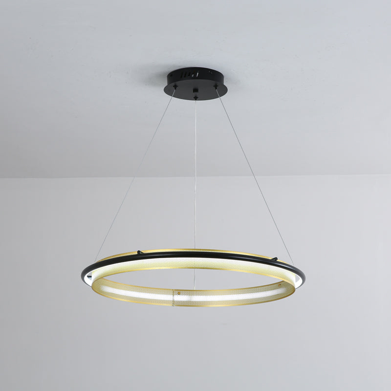 Erveliel lámpara de araña moderna minimalista LED redonda