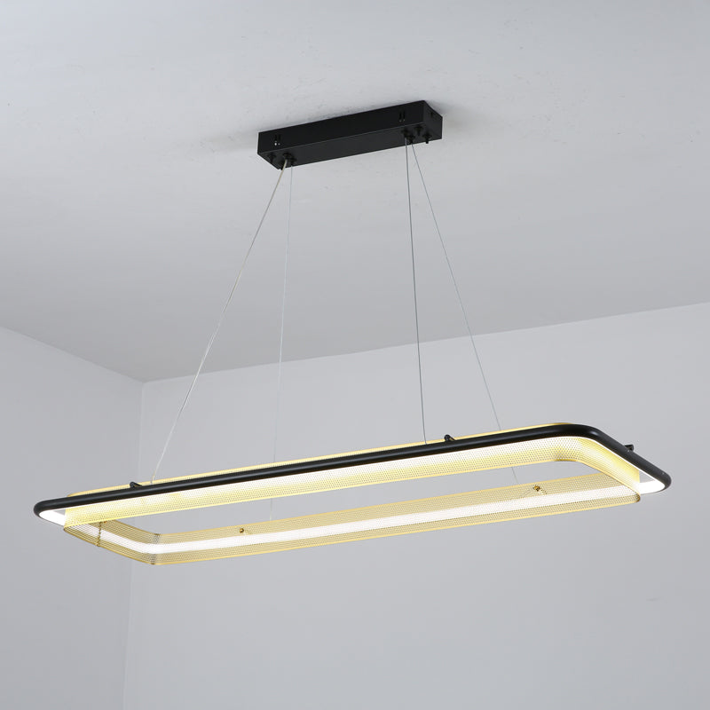 Erveliel lámpara de araña moderna minimalista LED redonda