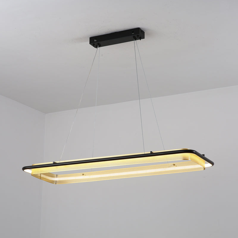 Erveliel lámpara de araña moderna minimalista LED redonda