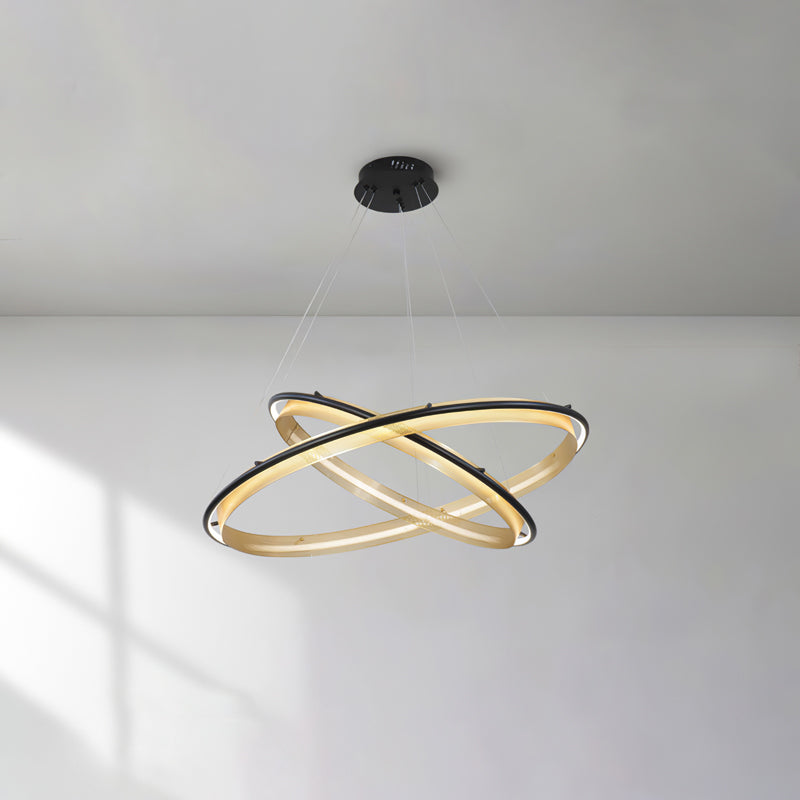Erveliel lámpara de araña moderna minimalista LED redonda