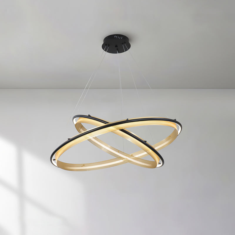 Erveliel lámpara de araña moderna minimalista LED redonda