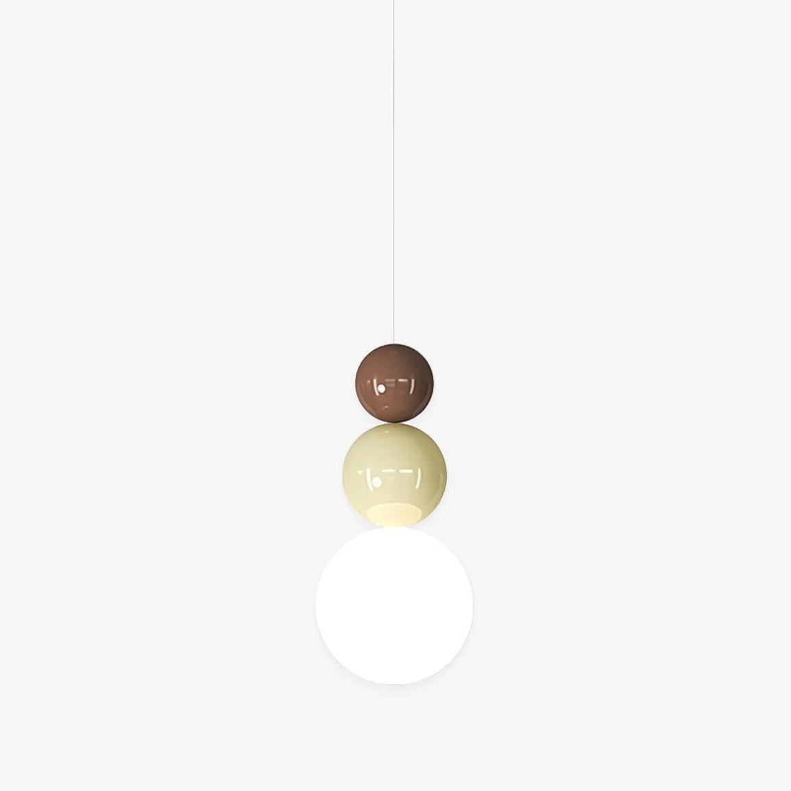Elynd lámpara colgante de tres bolas de acrílico