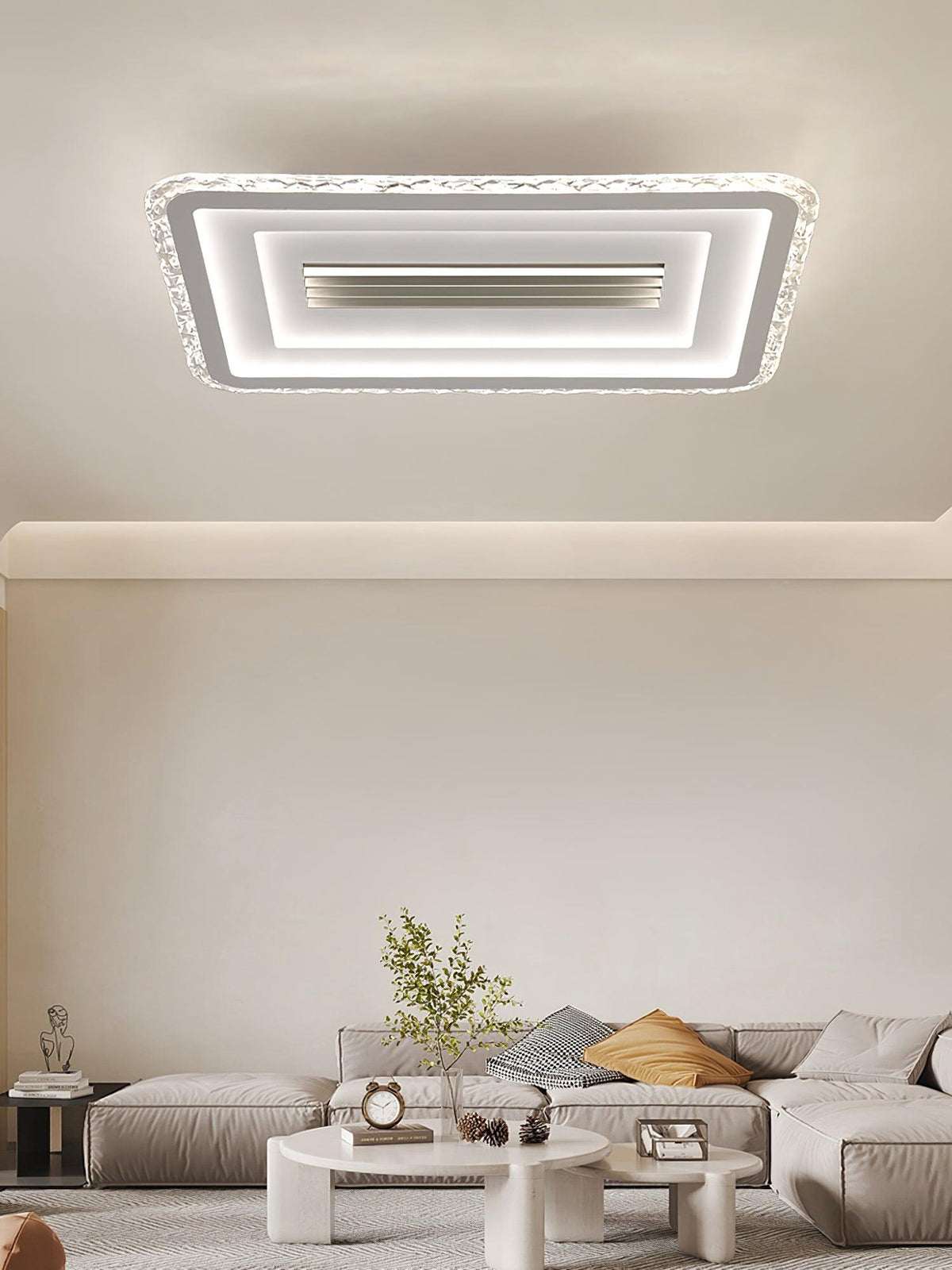 Ulthaara lámpara de techo moderna y minimalista ultradelgada rectangular