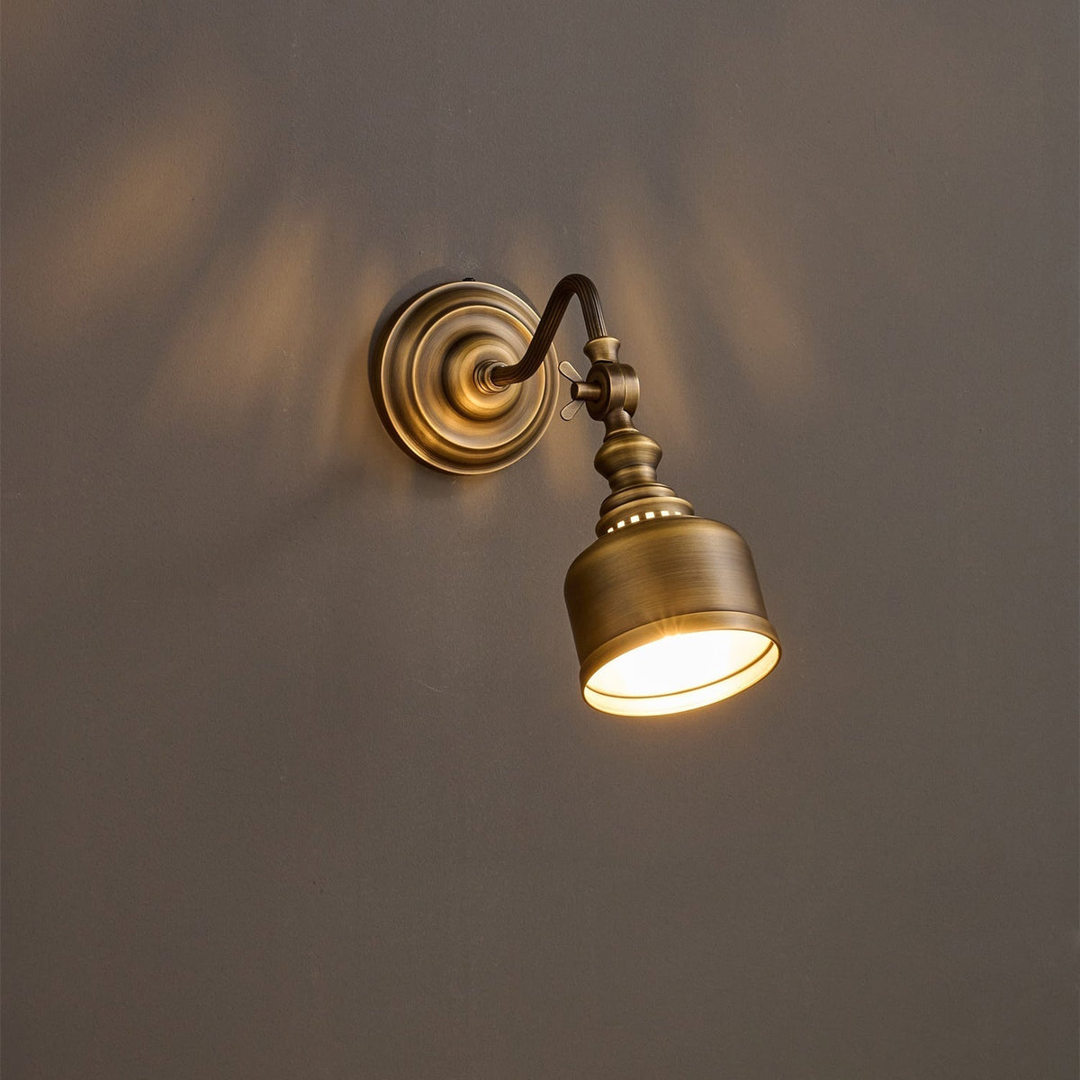 Orelelenne aplique de pared Gooseneck