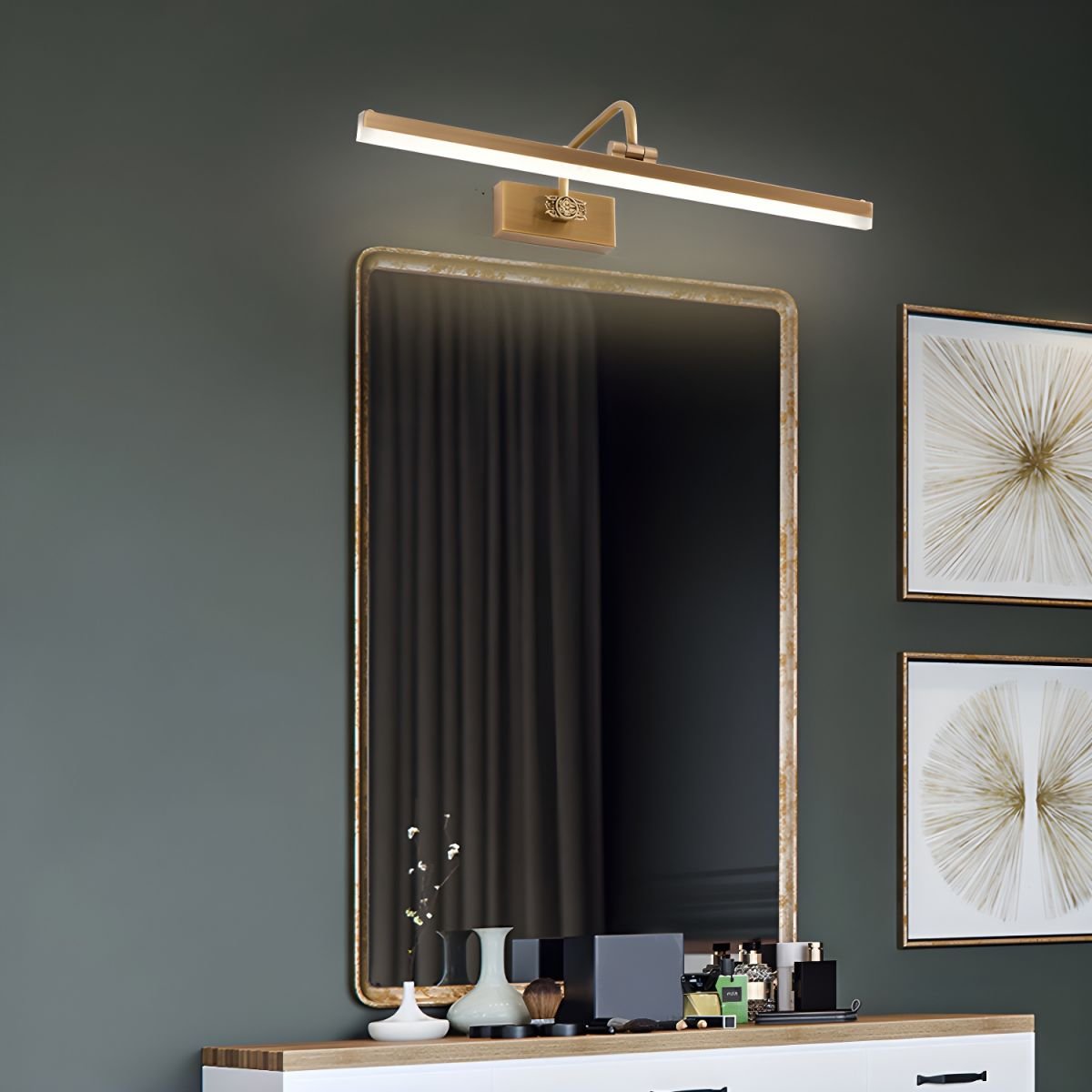Orlirira aplique de pared moderno minimalista de arte