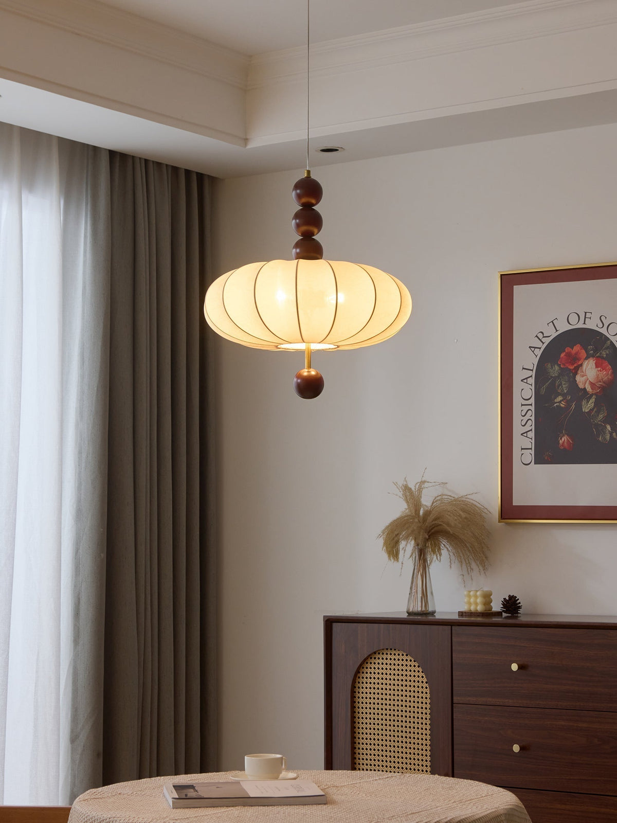 Koda lámpara colgante vintage de tejido