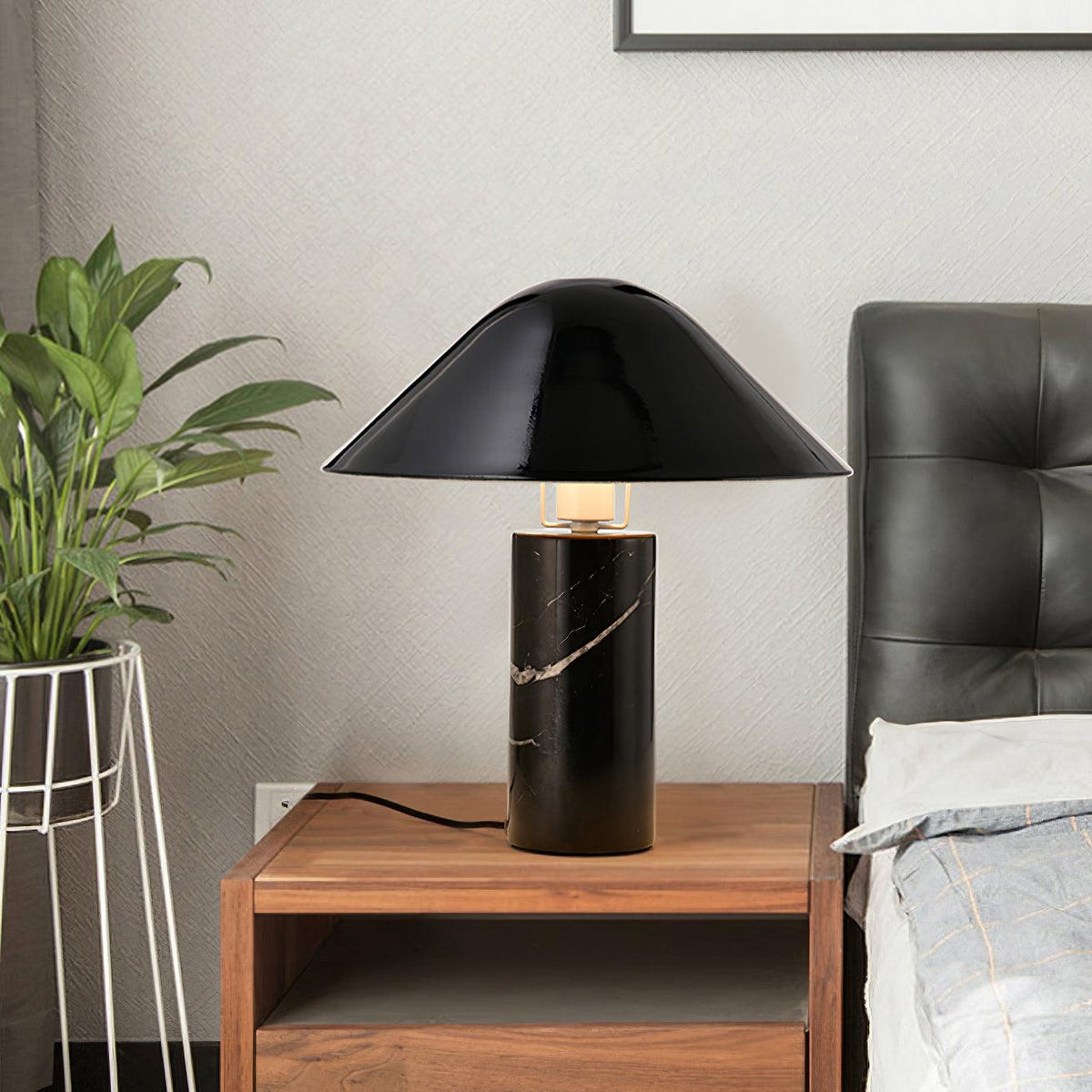 Elyrian lámpara de mesa minimalista de mármol