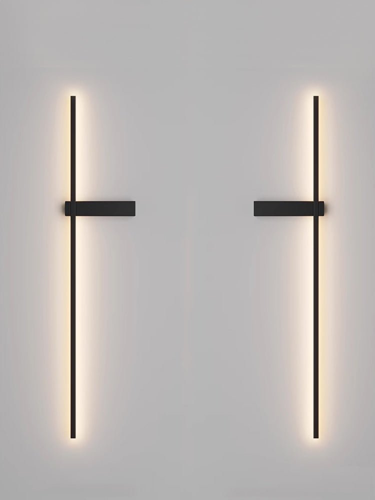 Mesv aplique de pared lineal recargable negro