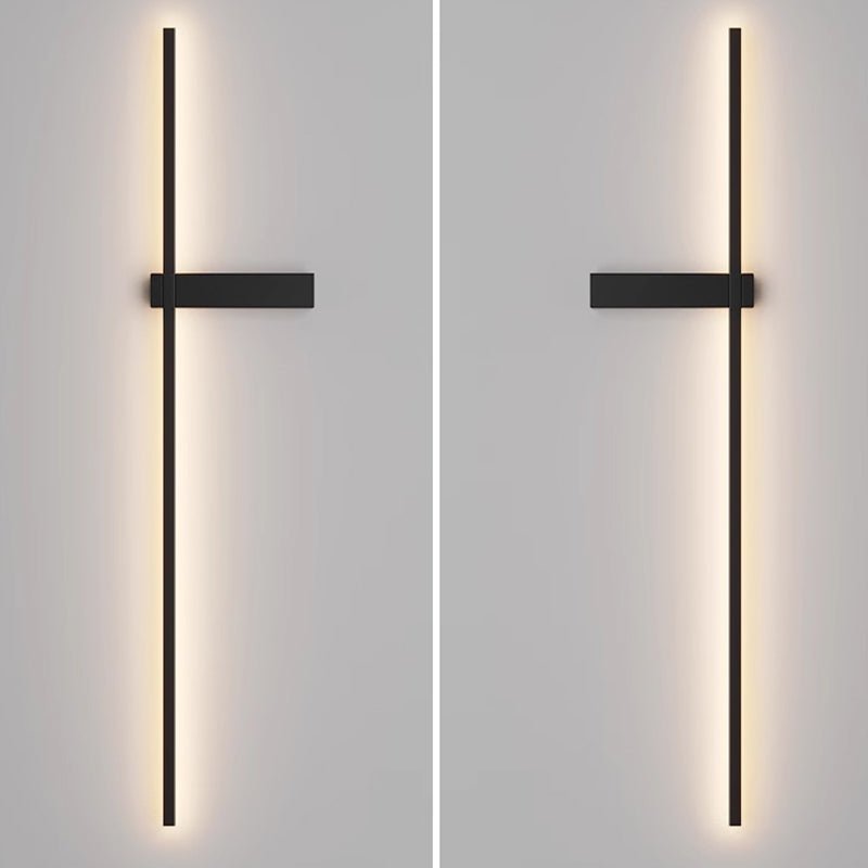 Mesv aplique de pared lineal recargable negro