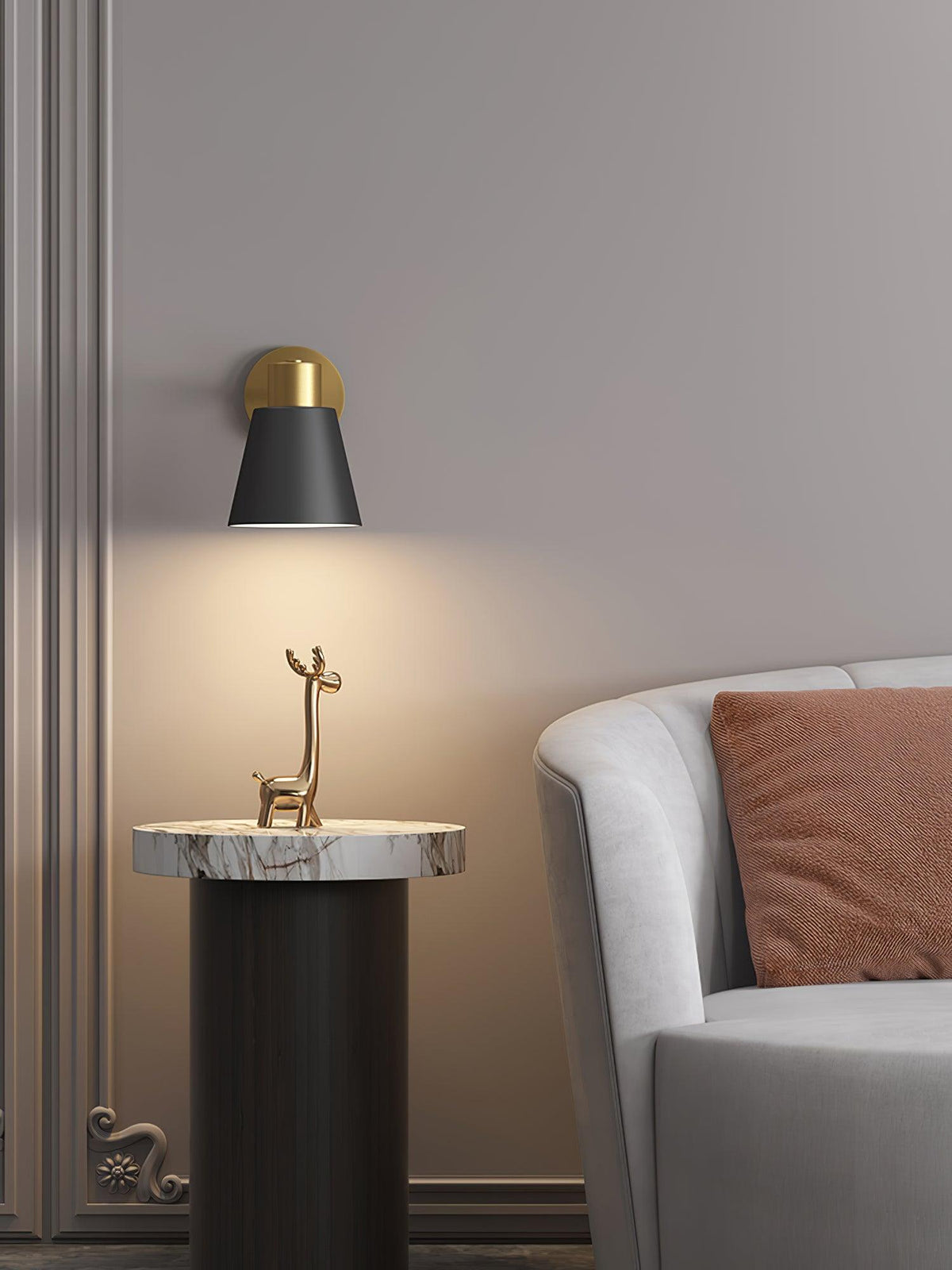 Eurmiros aplique de pared moderno y minimalista regulable