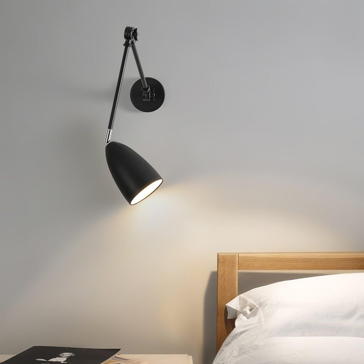 Ulrinel aplique de pared regulable con brazo oscilante