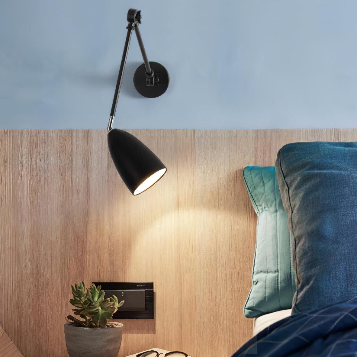Ulrinel aplique de pared regulable con brazo oscilante