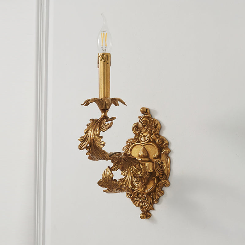 Aplique de pared dorado Cartouche