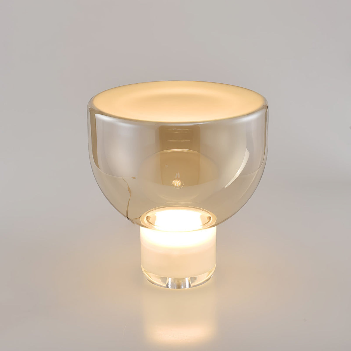 Cavm lámpara de mesa elegante de vidrio