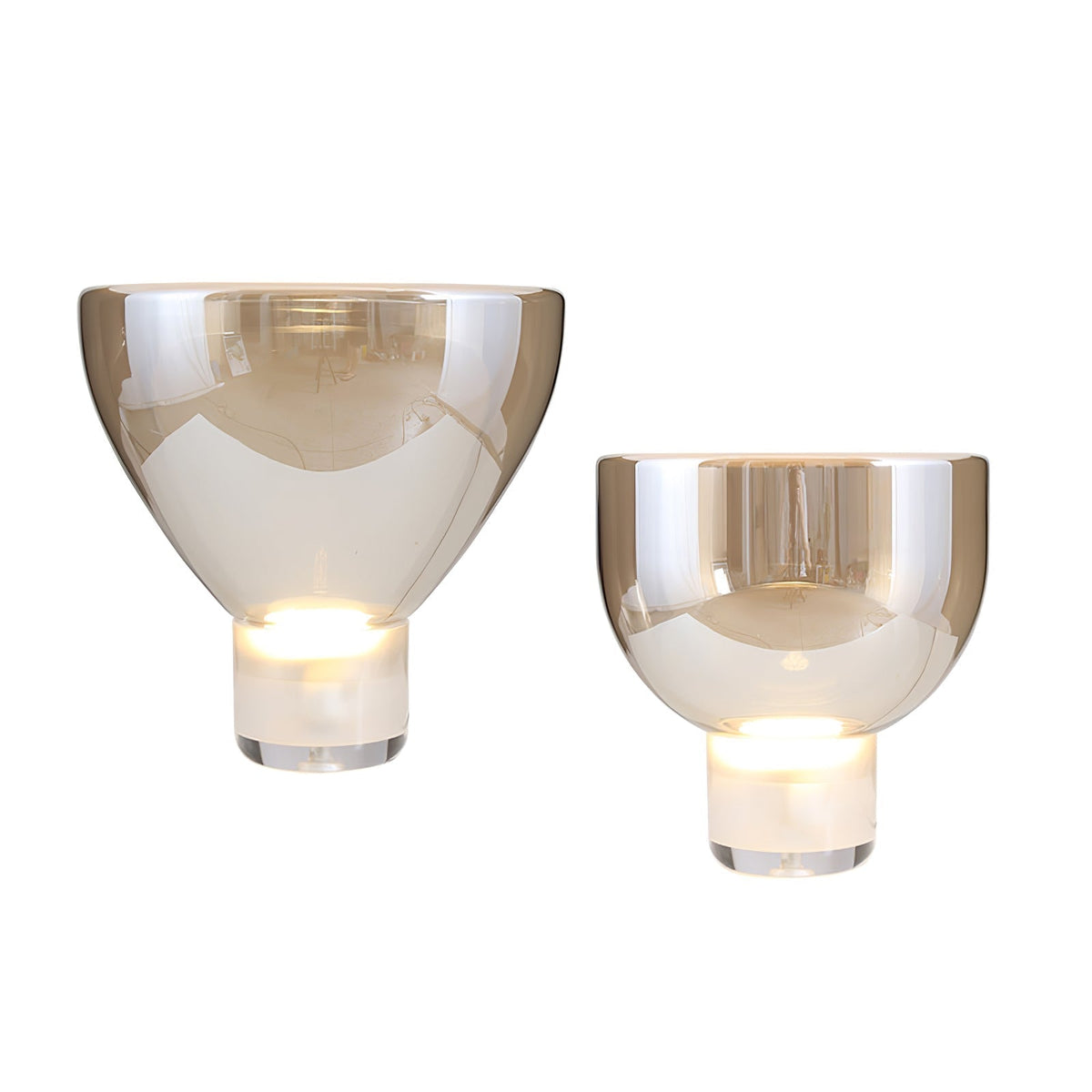 Cavm lámpara de mesa elegante de vidrio