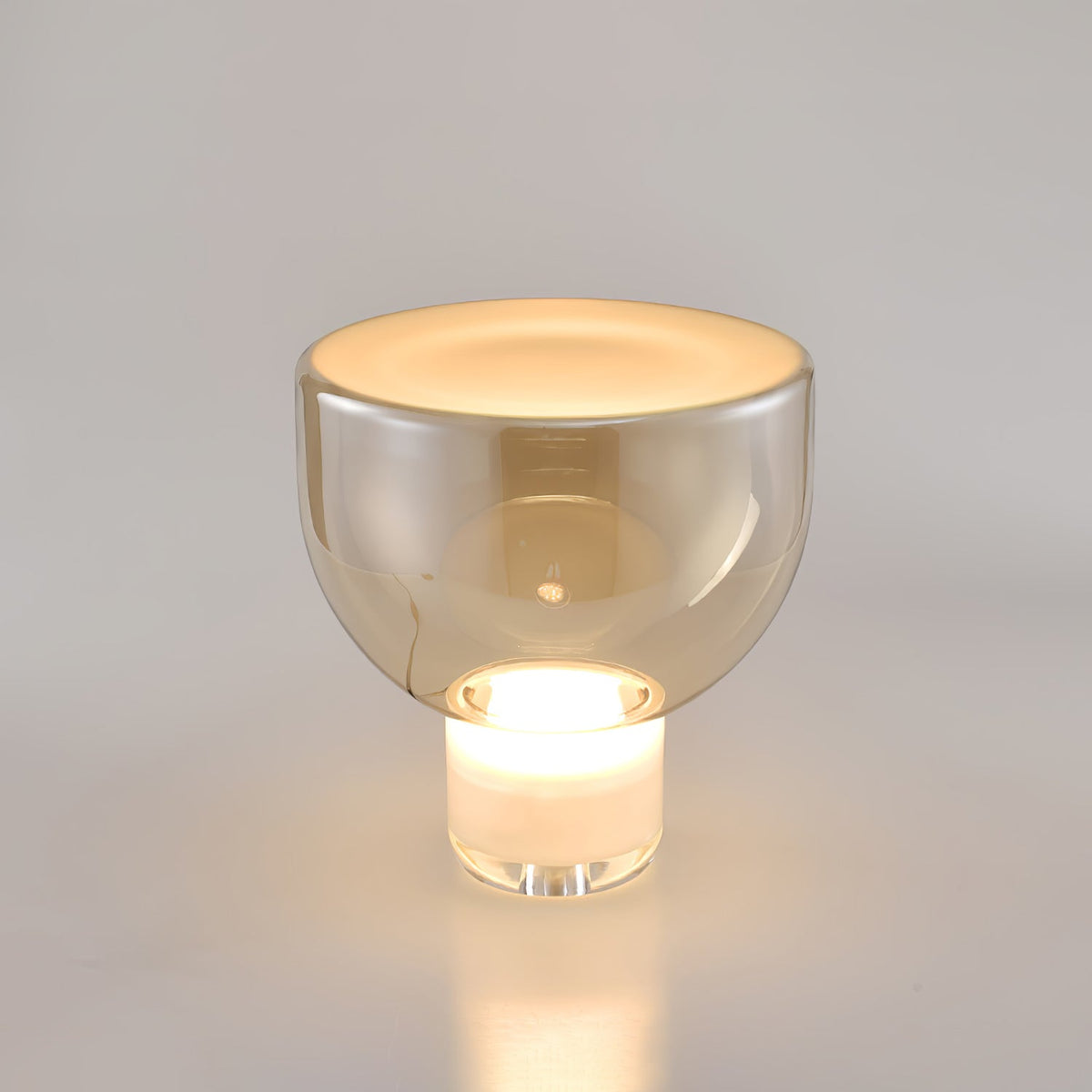 Cavm lámpara de mesa elegante de vidrio