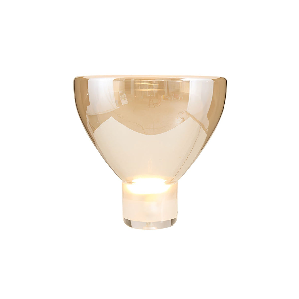 Cavm lámpara de mesa elegante de vidrio