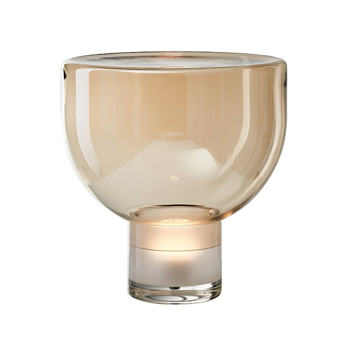 Cavm lámpara de mesa elegante de vidrio