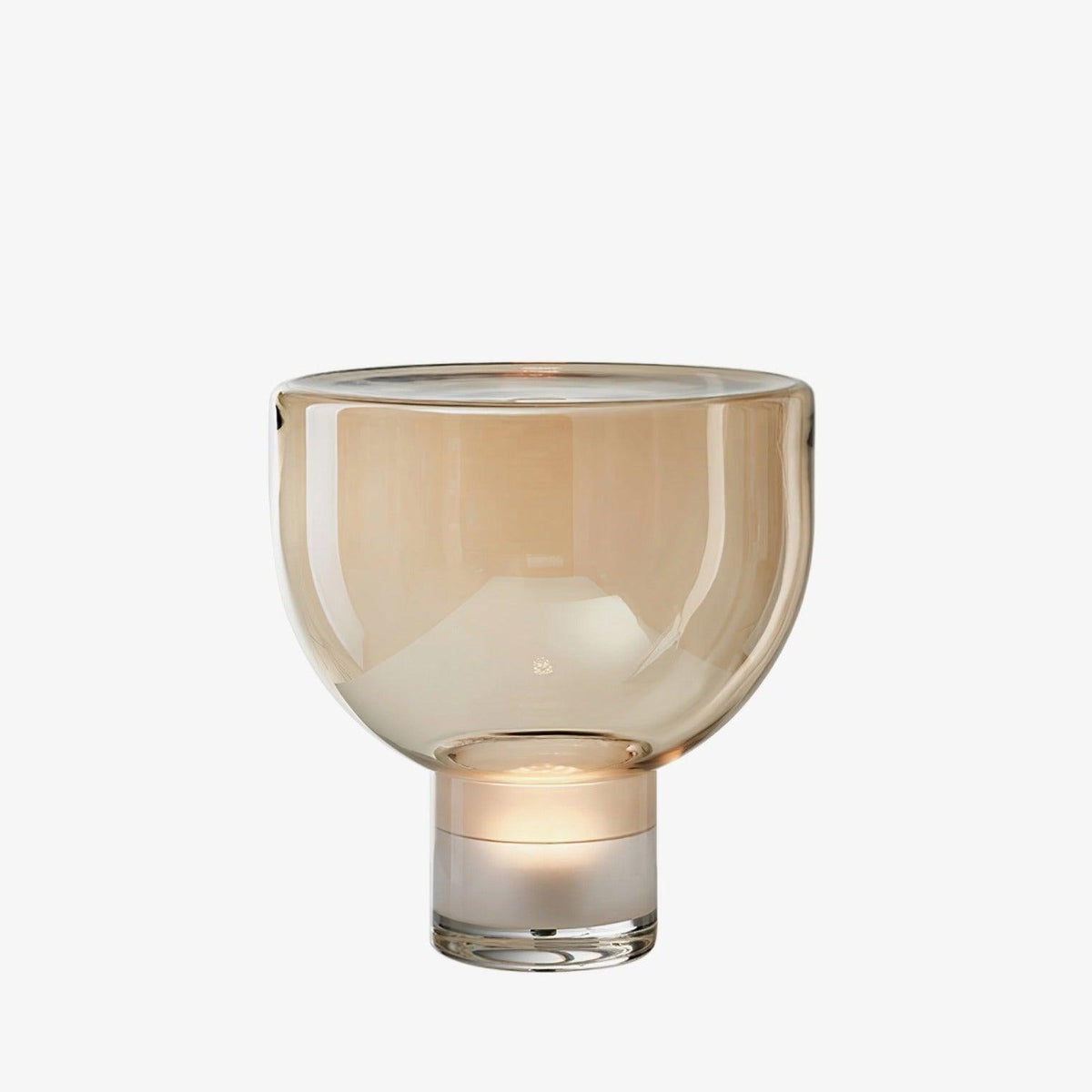 Cavm lámpara de mesa elegante de vidrio