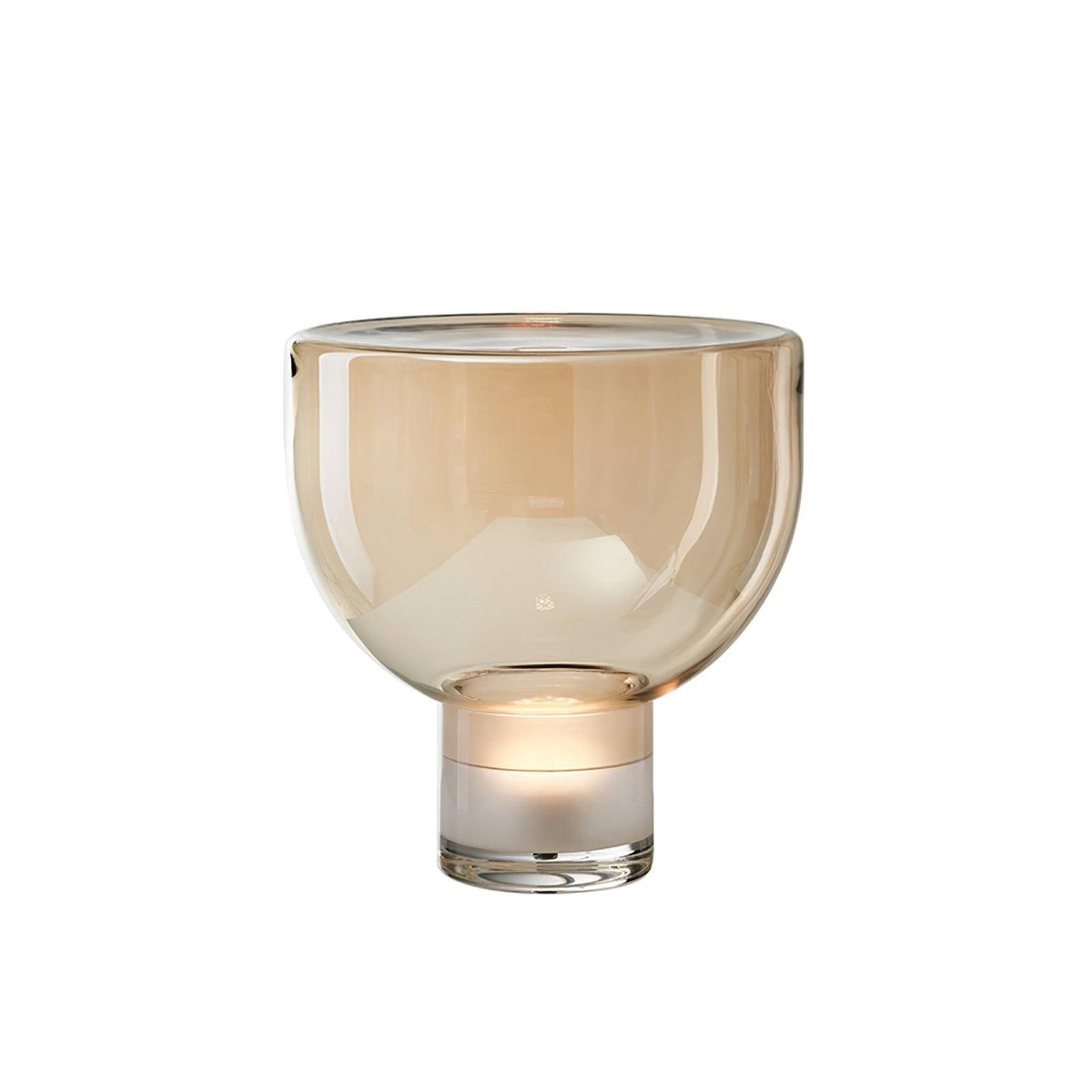 Cavm lámpara de mesa elegante de vidrio