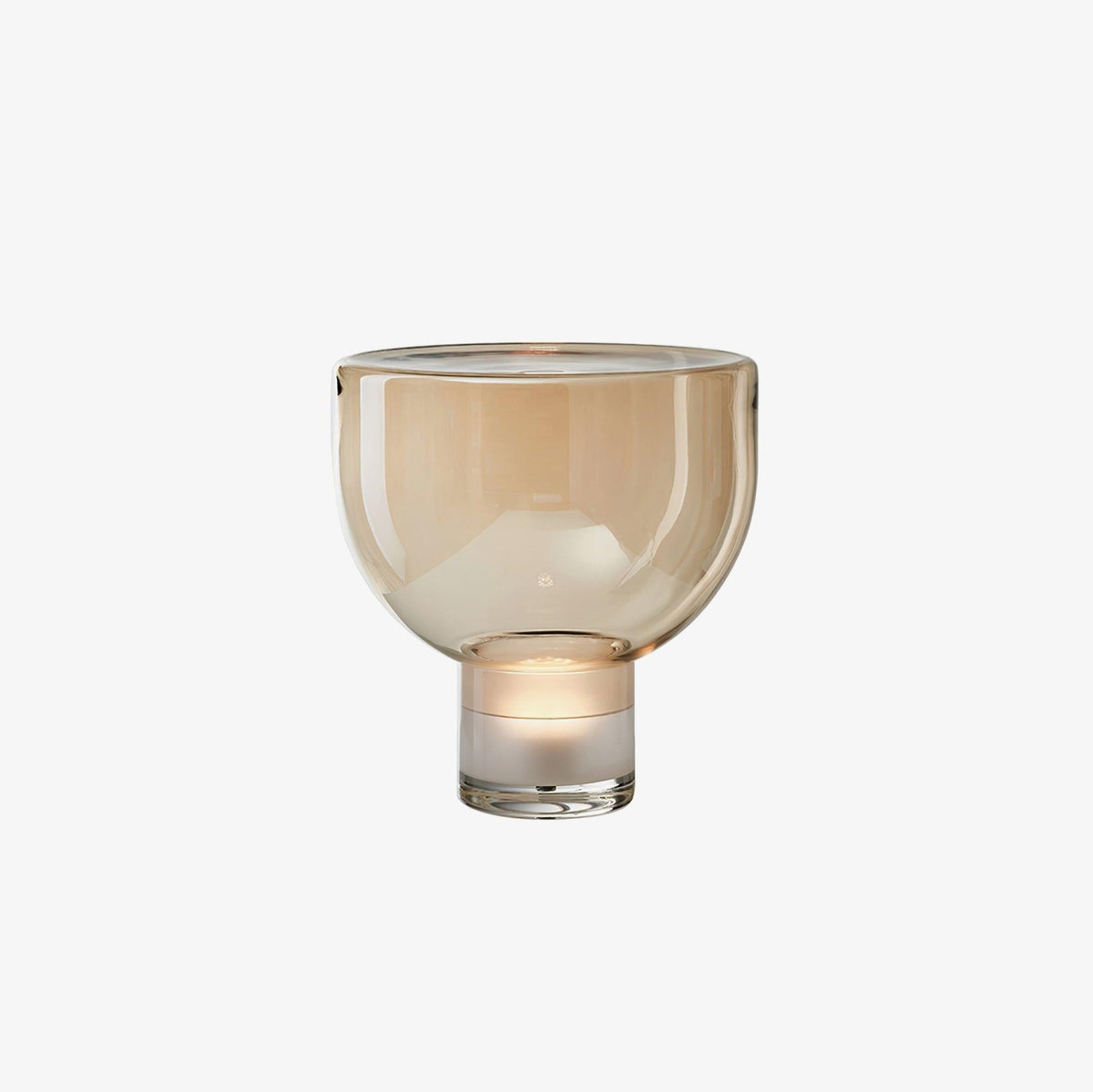 Cavm lámpara de mesa elegante de vidrio