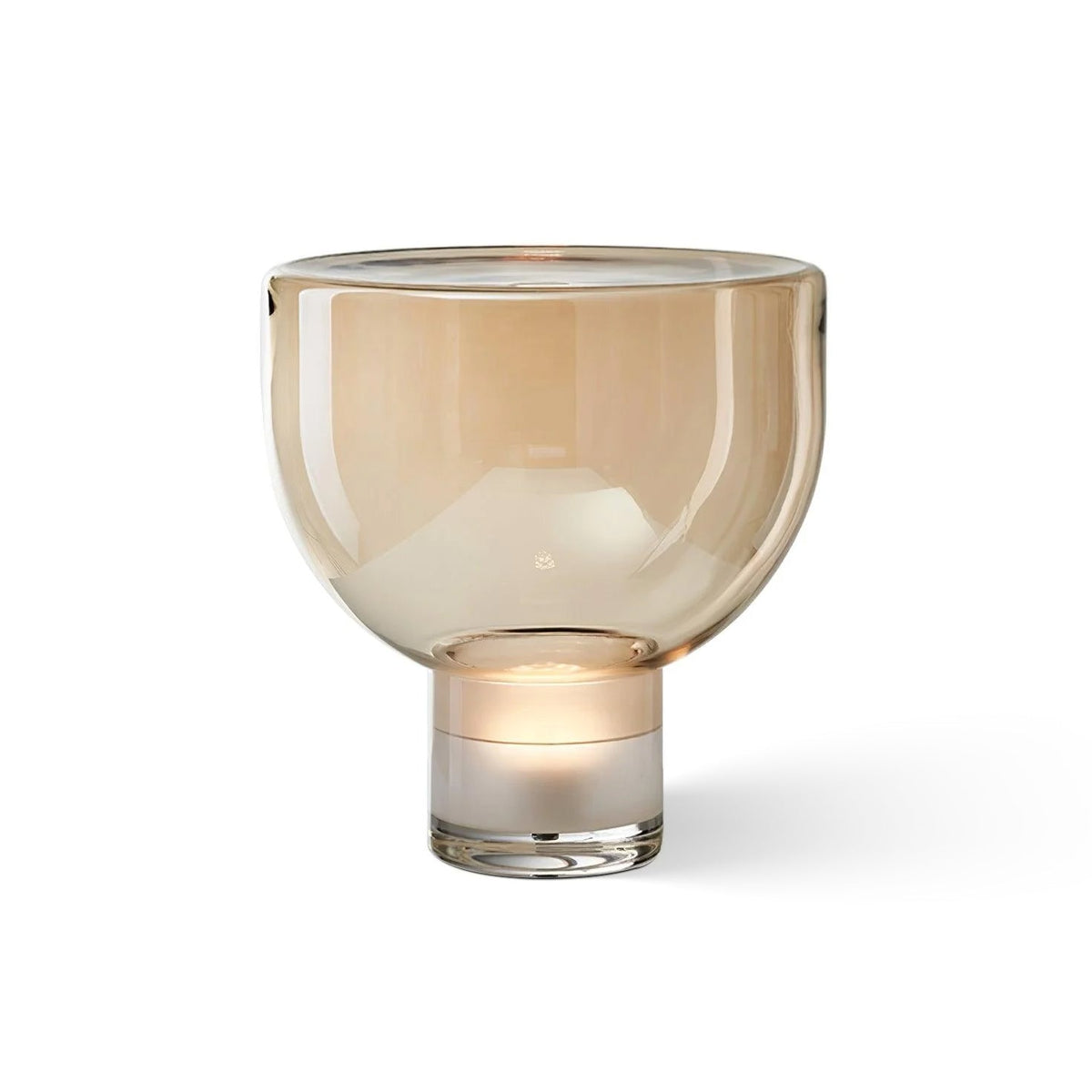 Cavm lámpara de mesa elegante de vidrio