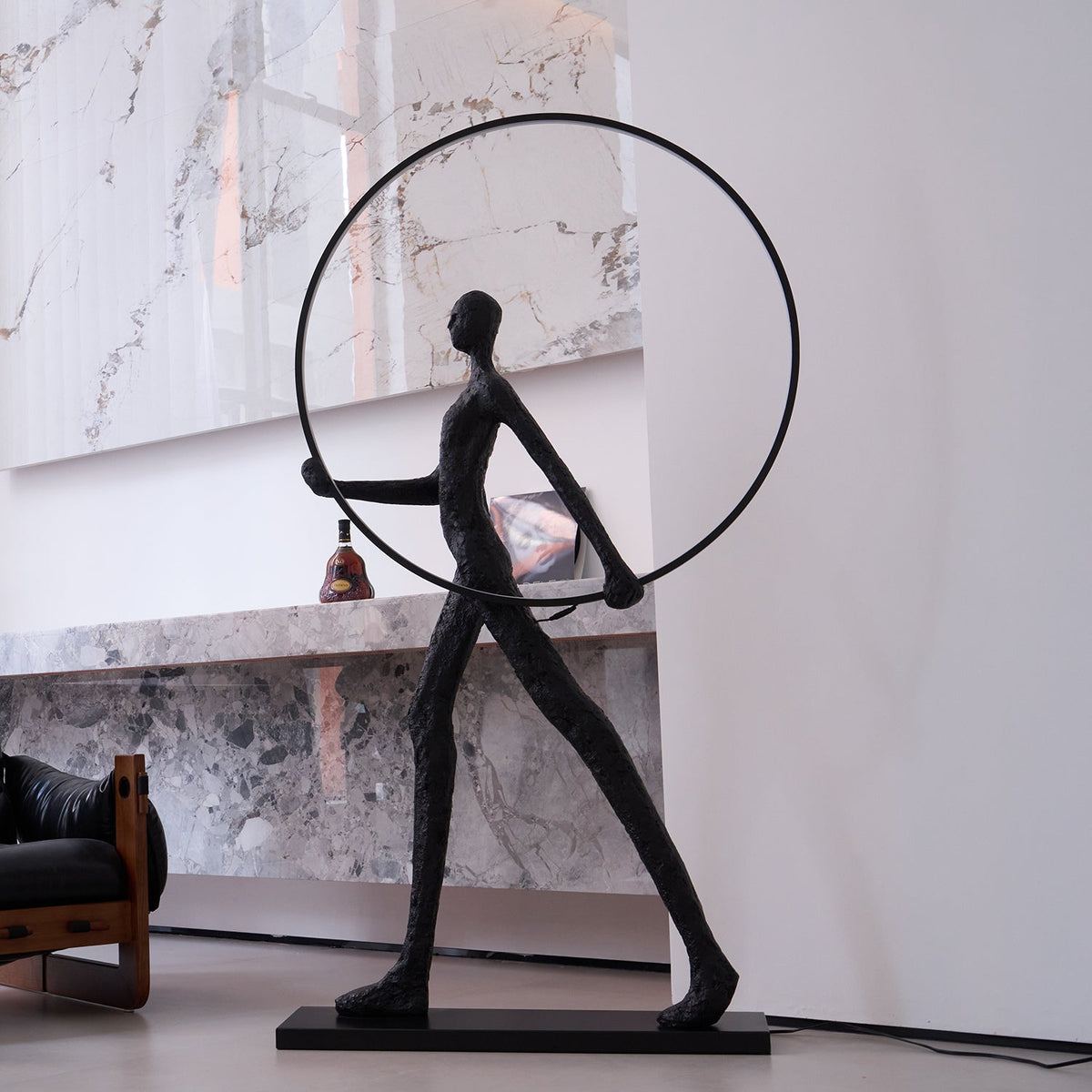 Cirarelia lámpara de pie Escultura Figura LED