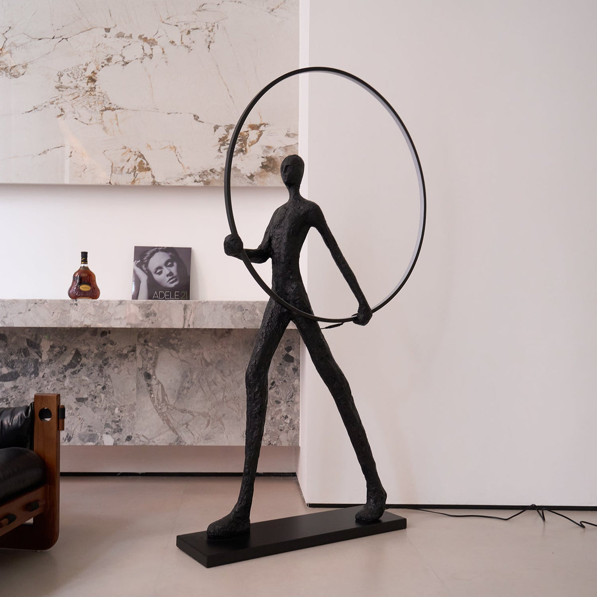 Cirarelia lámpara de pie Escultura Figura LED