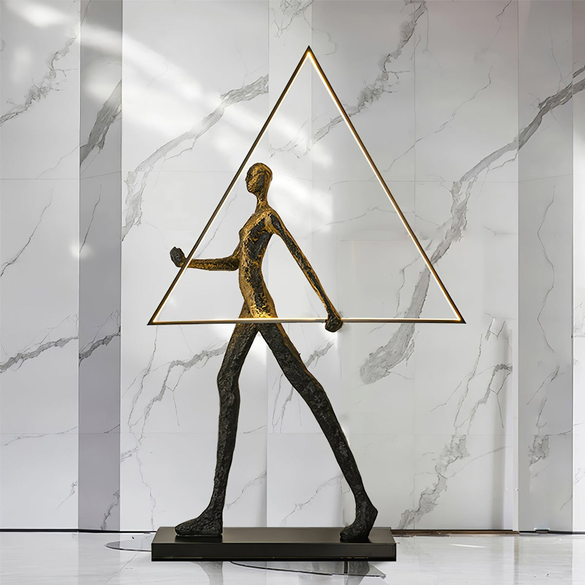 Cirarelia lámpara de pie Escultura Figura LED