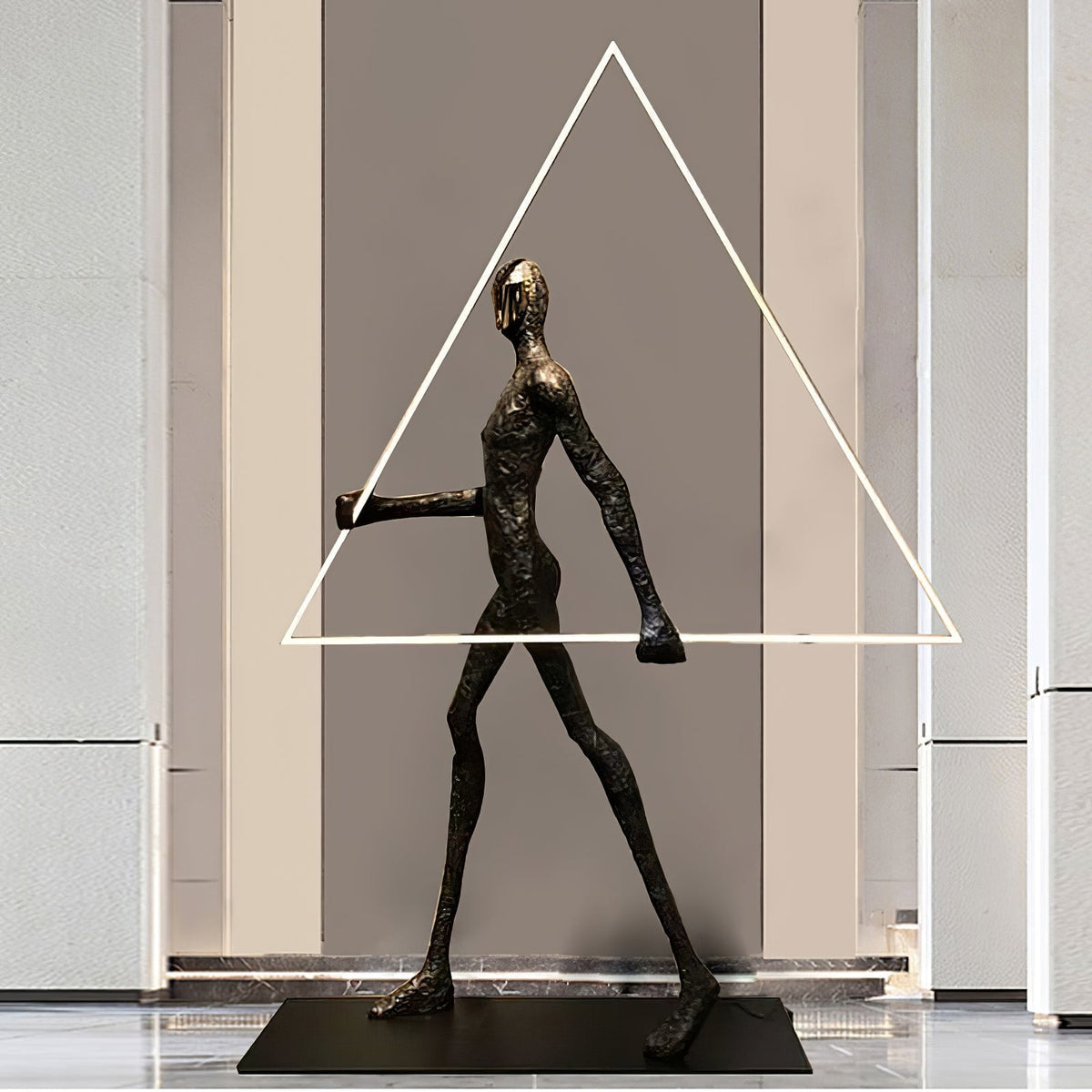 Cirarelia lámpara de pie Escultura Figura LED