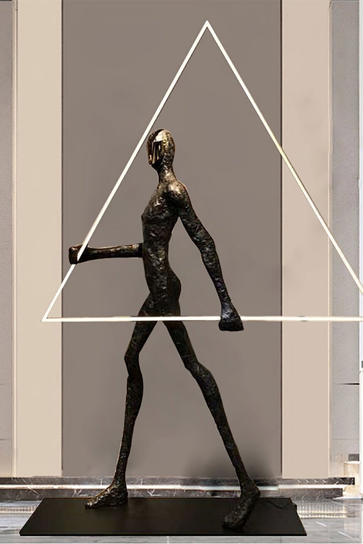Cirarelia lámpara de pie Escultura Figura LED