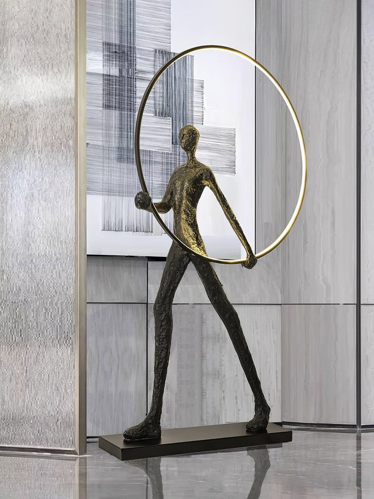 Cirarelia lámpara de pie Escultura Figura LED