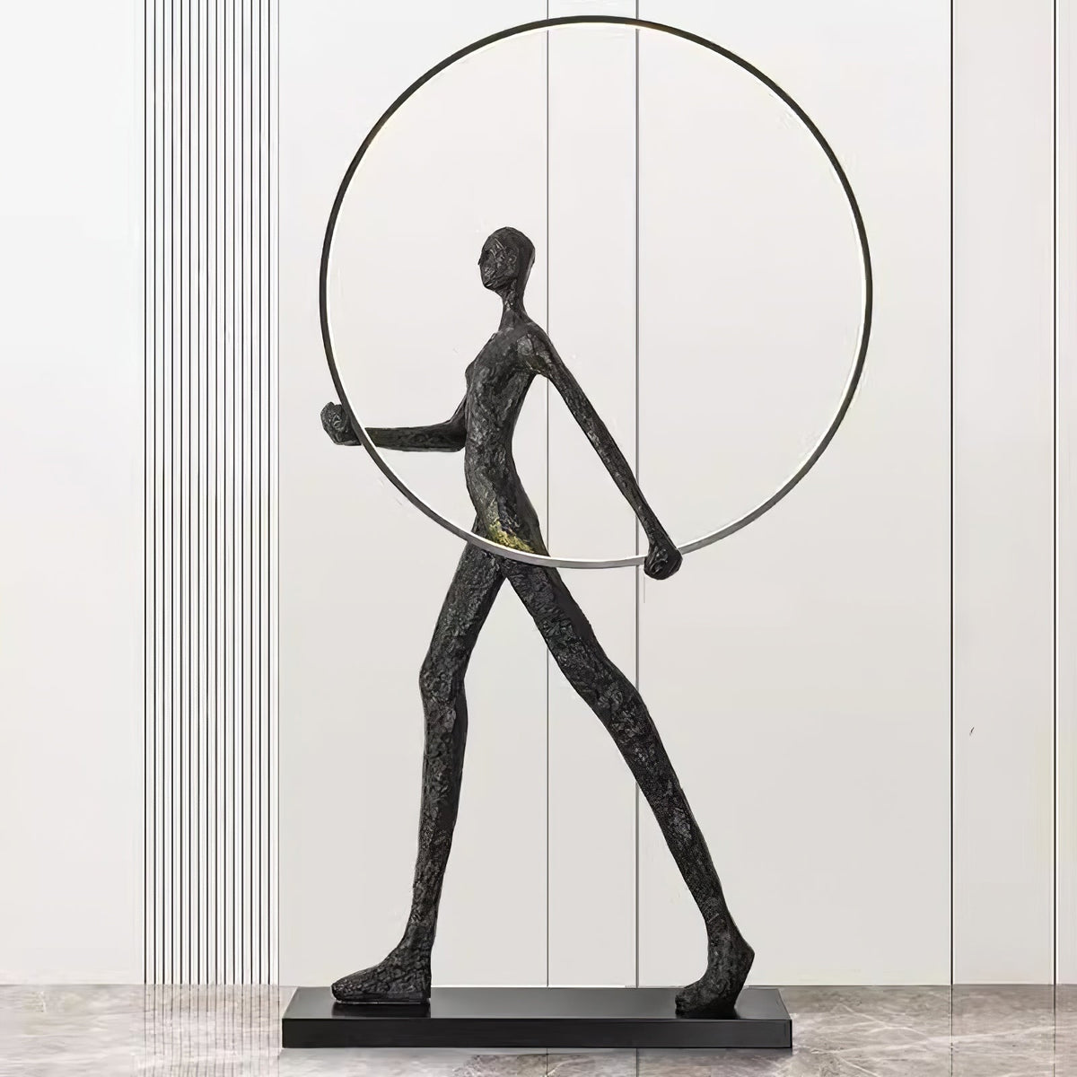Cirarelia lámpara de pie Escultura Figura LED