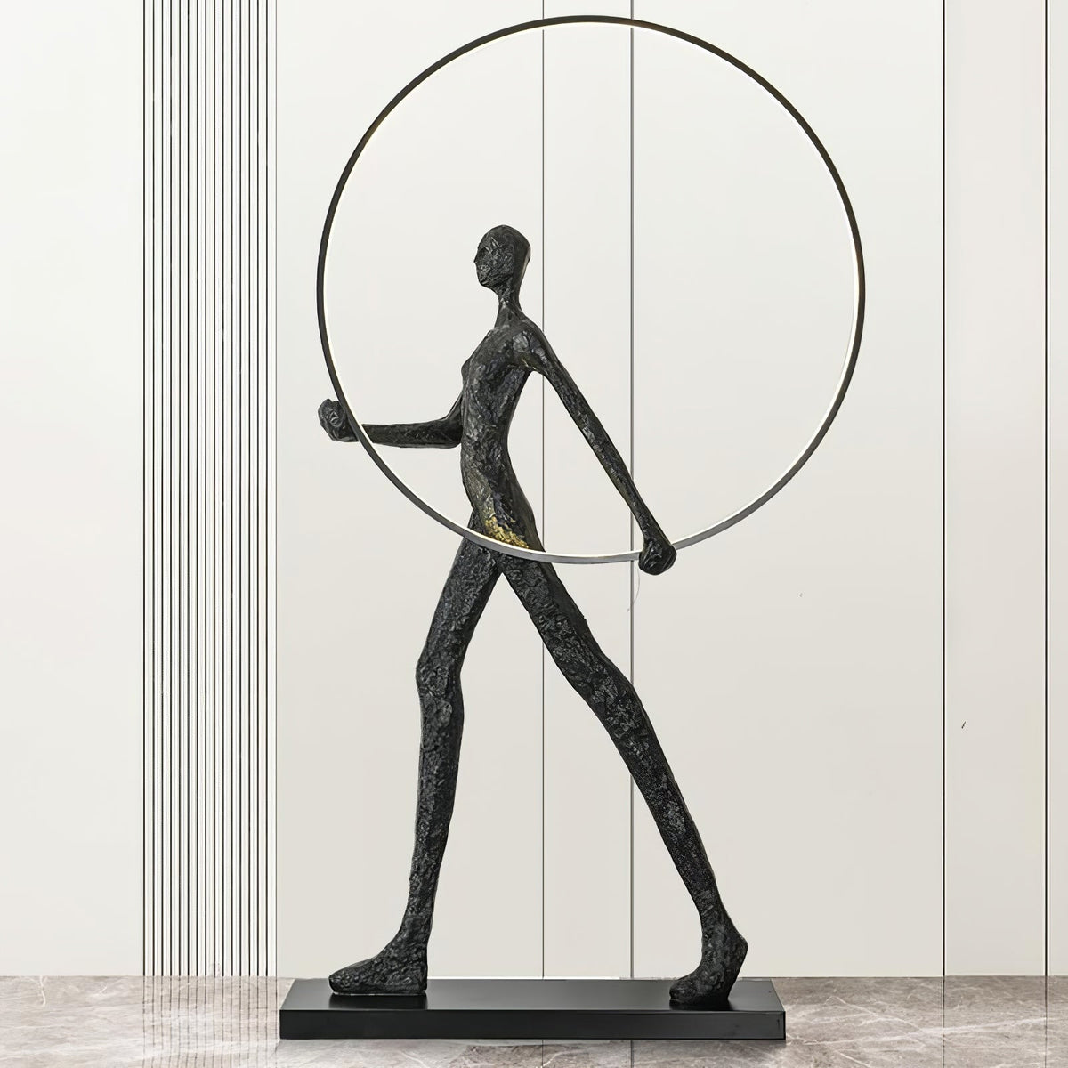 Cirarelia lámpara de pie Escultura Figura LED