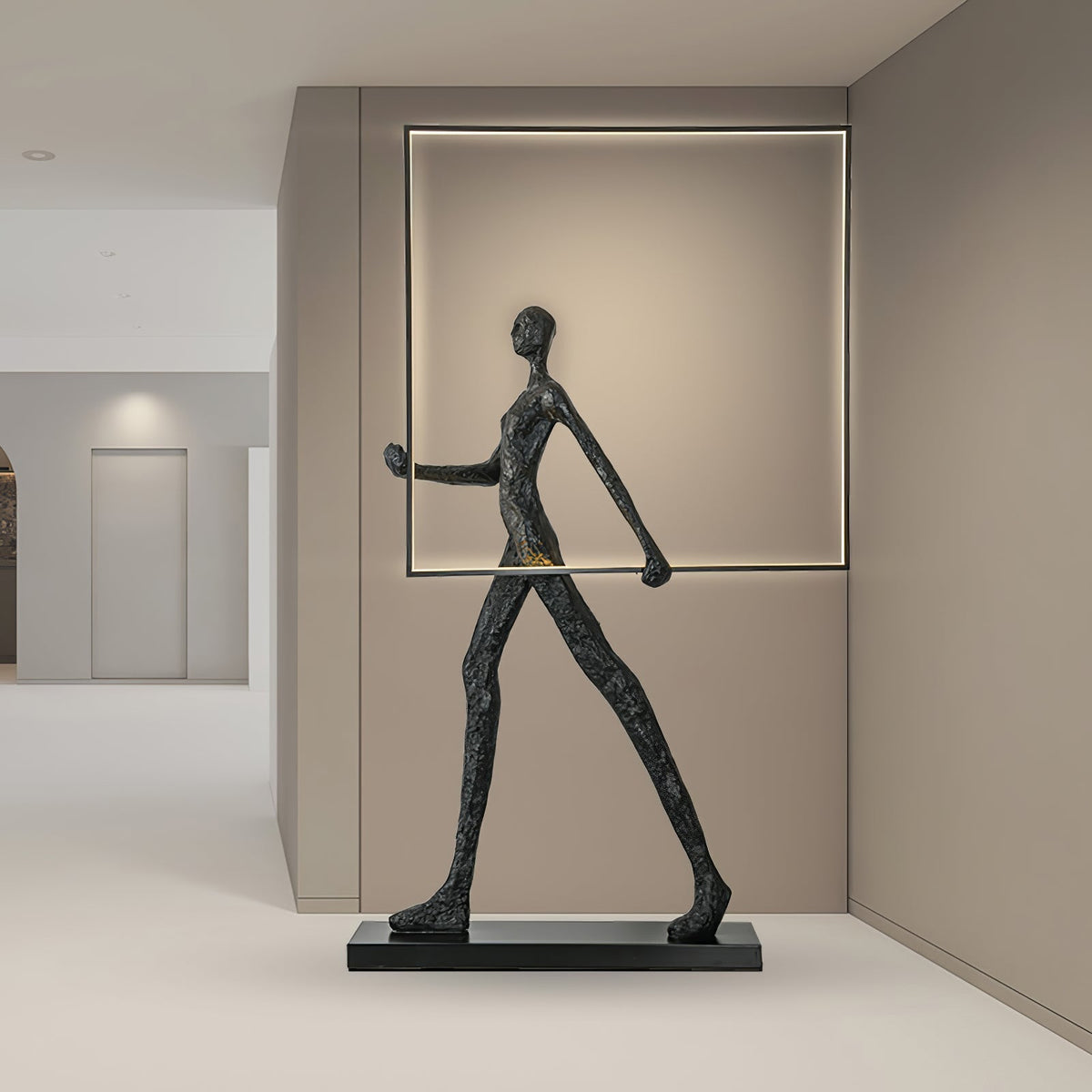 Cirarelia lámpara de pie Escultura Figura LED