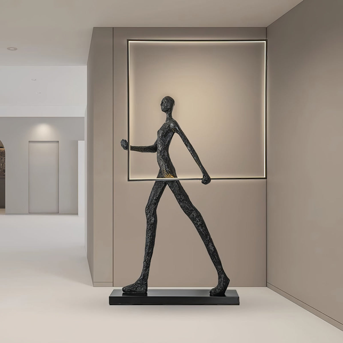 Cirarelia lámpara de pie Escultura Figura LED