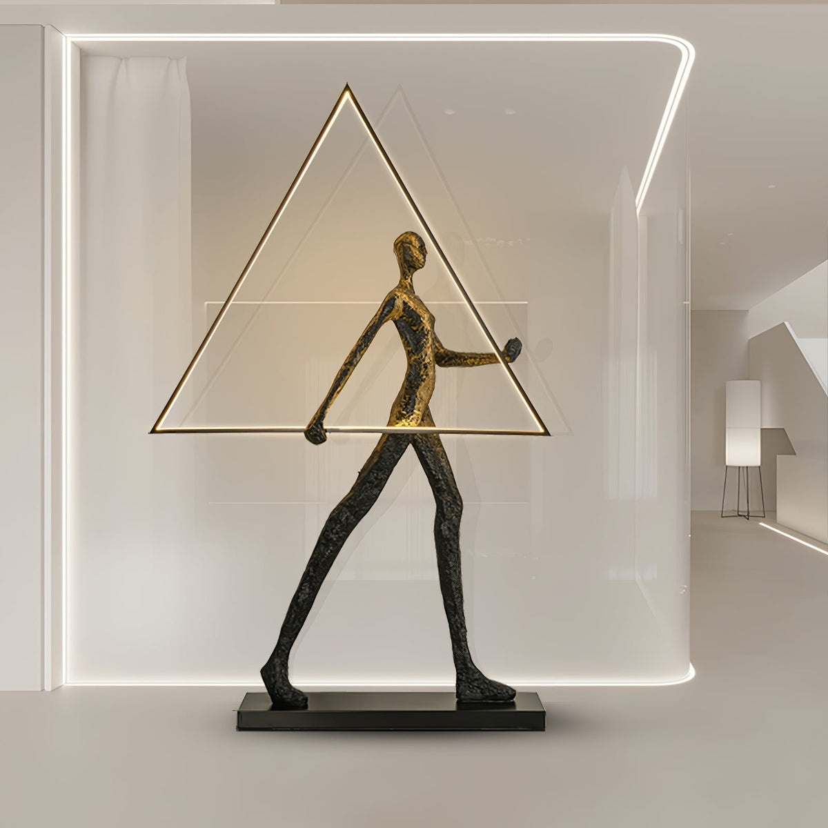 Cirarelia lámpara de pie Escultura Figura LED