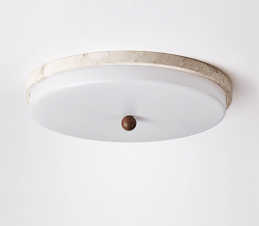 Aeon lámpara de techo con casquillo y de travertino