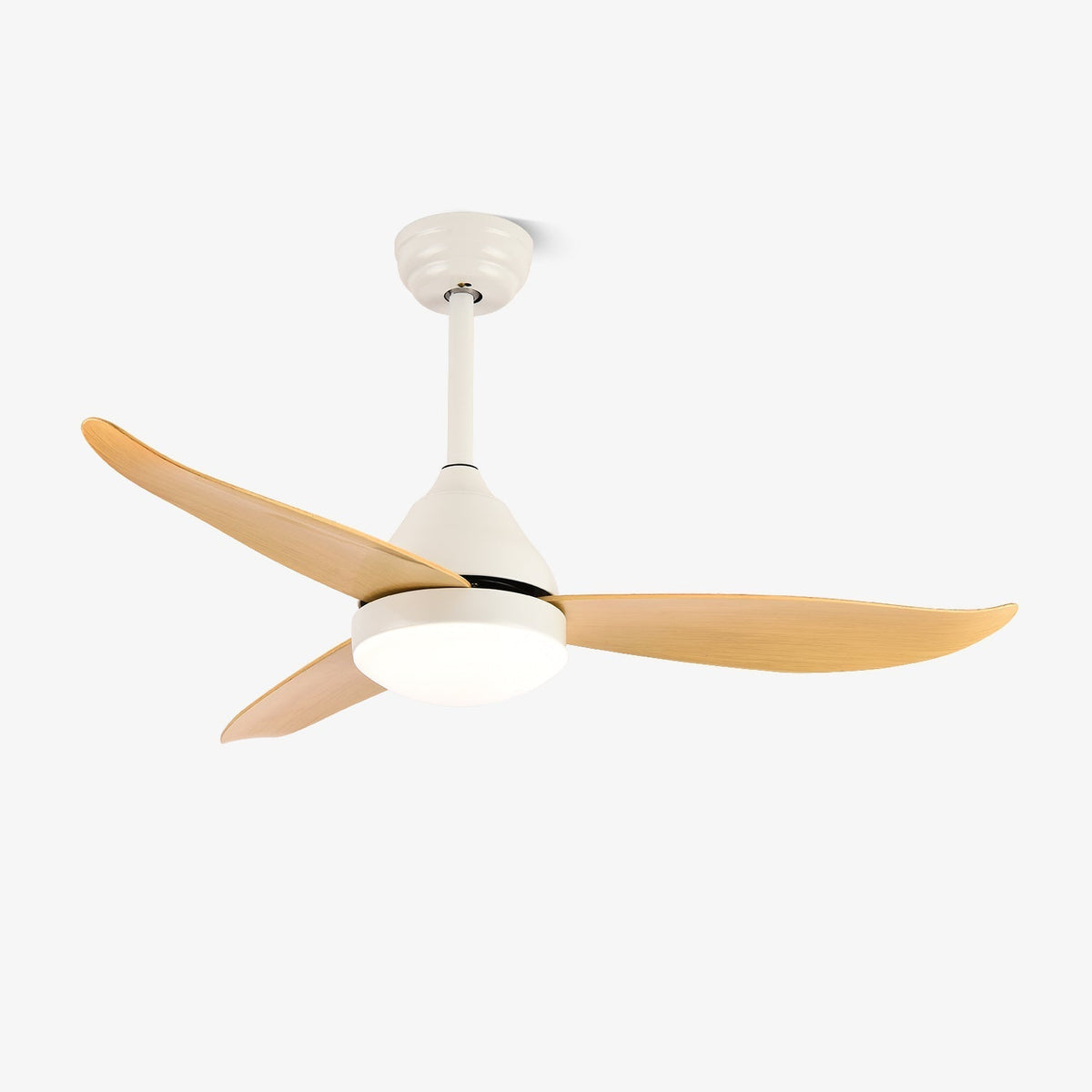 Fia ventilador de techo con luz moderno de madera