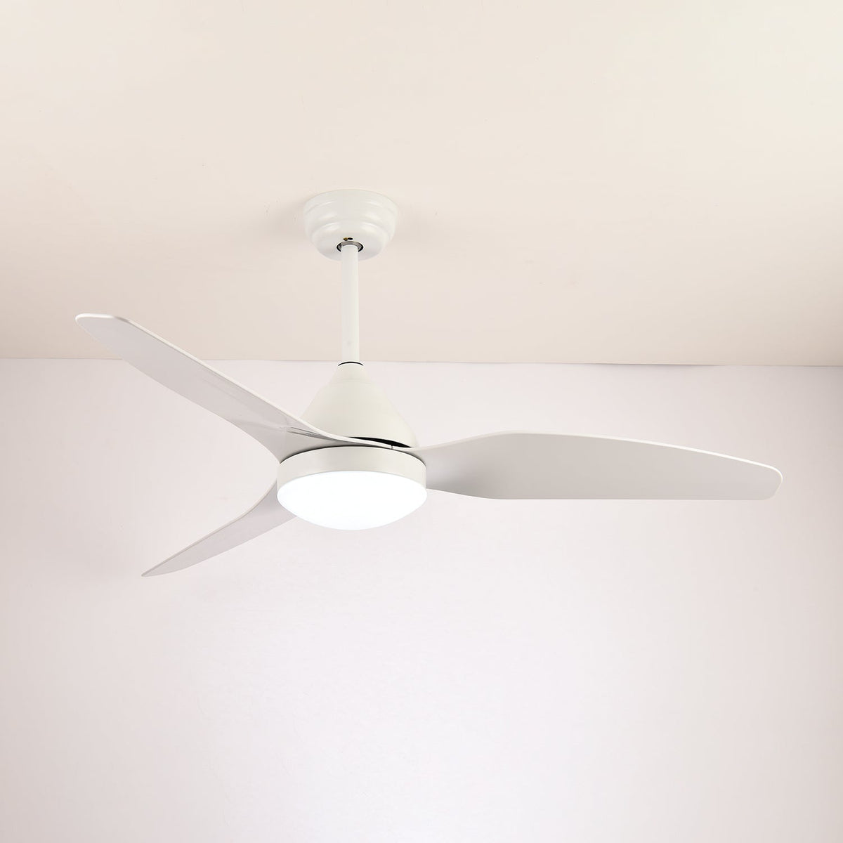 Fia ventilador de techo con luz moderno de madera